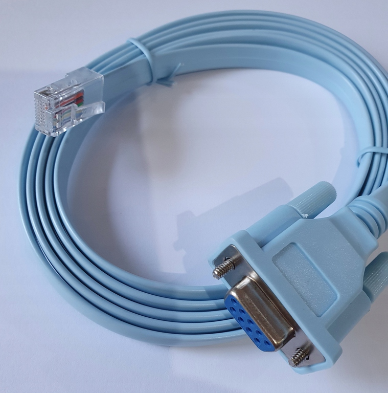 Kabel konwerter RS232 gniazdo RJ45 wtyk 1,8m