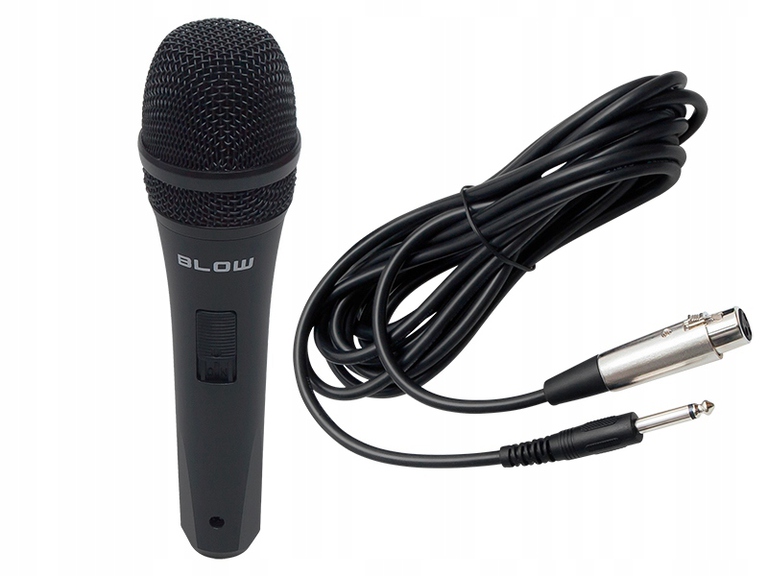 BLOW mikrofon dynamiczny metalowy PRM319 z kablem