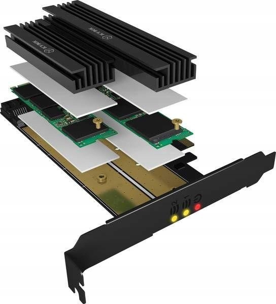 ICYBOX Karta rozszerzeń PCIe do dysków SSD 2x M.2