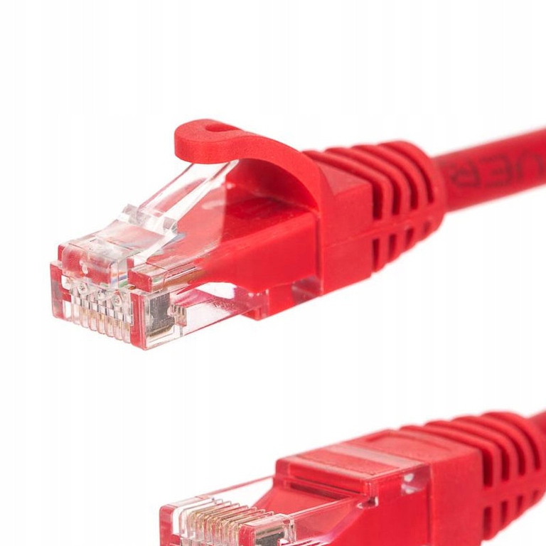 NETRACK kabel sieciowy CZERWONY 1,5m 5E UTP RJ45