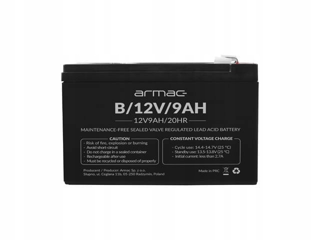 ARMAC akumulator żelowy 12V 9Ah do UPS i innych