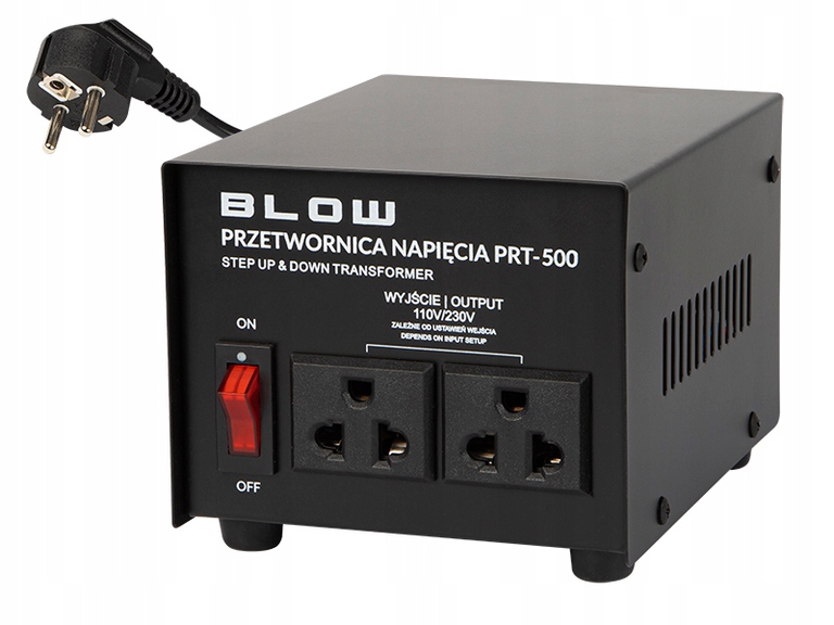 BLOW Przetwornica napięcia 230V --> 110V PRT-500