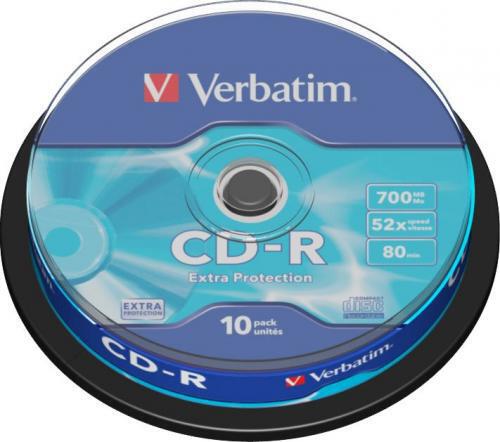 VERBATIM płyty CD-R 10szt 700MB 52x 80min spindle Extra Protection cake