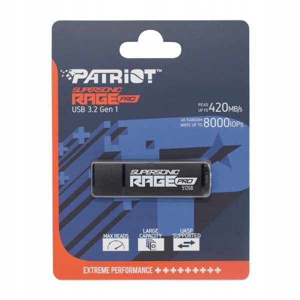 PATRIOT RAGE PRO pendrive pamięć 128gb USB 3.2 Gen 1 420MB/s