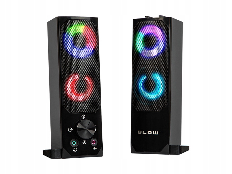 BLOW Głośniki komputerowe 2.0 MS28 soundbar RGB LED zasilanie USB bluetooth