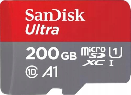 SANDISK Karta micro SD Ultra MicroSDXC 200GB Class 10 UHS-I U1 A1 120MB/s